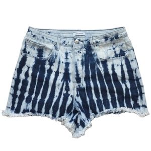 Good American Tie Dye Jean Short Size 12